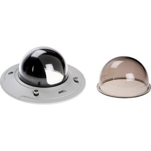AXIS 5700-921 Dome Cover Kit for FP3365-VE/P3367-VE/P3384-VE, Includes (1) Pre-Mounted Clear Dome in White Cover, (1) Smoked Dome