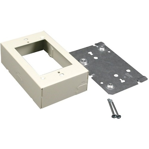 Wiremold 5741WH 500/700 Switch and Receptacle Box Fitting for Shallow Type Switches and Receptacles