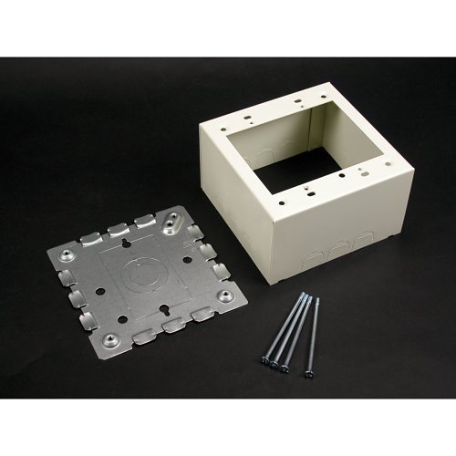Wiremold 5744S-2WH Deep Switch and Receptacle Box, 2-Gang
