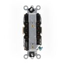 Leviton 5825-I Connectors, 15A 125 250V Europlug, Ivory