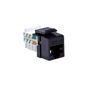 Leviton 5EHOM-RE5 Home 5e Jack, Black