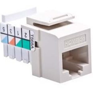 Leviton 5EHOM-RT5 Home CAT5E Connector, Almond
