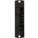 Leviton 5F100-PLT SDX Precision Molded Plate, Blank, Black