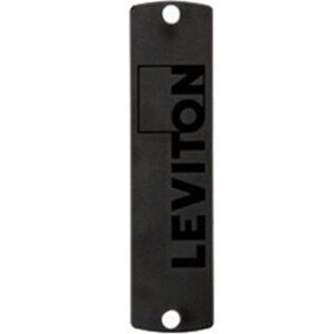 Leviton 5F100-PLT SDX Precision Molded Plate, Blank, Black