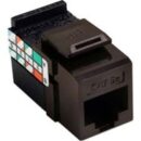 Leviton 5G108-RB5 Gigamax CAT5E Channel-Rated Keystone Jack, Brown
