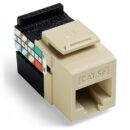 Leviton 5G108-RI5 GigaMax CAT5e QuickPort Jack, White