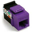 Leviton 5G108-RP5 GigaMax Cat 5e QuickPort Jack, Purple