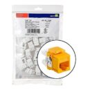 Leviton 5G110-BY5 GigaMax CAT 5e+ Connector Quickpack, 25-Pack, Yellow