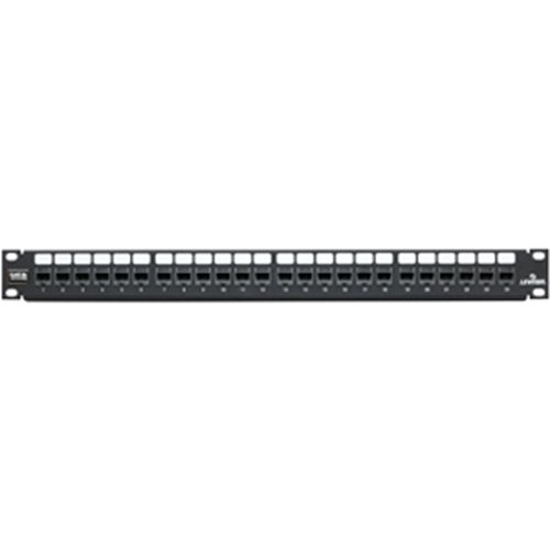 Leviton 5G270-U24 CAT5e Flat QuickPort Patch Panel, 24-Port, 1U RMS