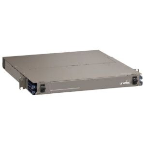 Leviton 5R1UD-S08 HDX Fiber Optic Enclosure with Sliding Trays-Accepts Up to 8 HDX Components