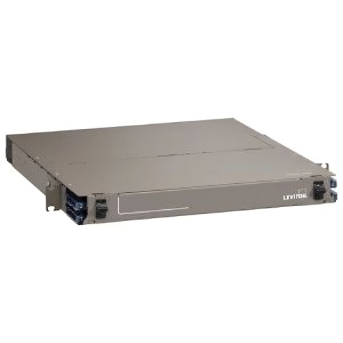Leviton 5R1UD-S08 HDX Fiber Optic Enclosure with Sliding Trays-Accepts Up to 8 HDX Components