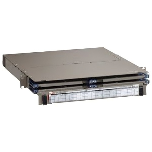 Leviton 5R1UD-S08 HDX Fiber Optic Enclosure with Sliding Trays-Accepts Up to 8 HDX Components