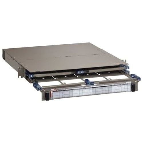 Leviton 5R1UD-S08 HDX Fiber Optic Enclosure with Sliding Trays-Accepts Up to 8 HDX Components