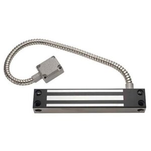 Alarm Controls 600WP Weather Resistant Magnetic Gate Lock, 600 lb, Clear Anodized