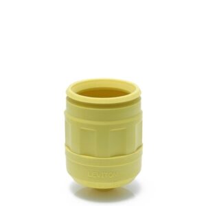 Leviton 6017-LY Boot Plug for 15A Locking Plugs, Yellow
