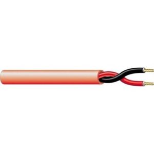 West Penn 60991BRD1000 16/2 Solid Unshielded FPLP Fire Alarm Cable, 1000' (304.8m) Reel, Red