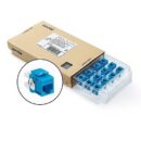 Leviton 6110G-CL6 Extreme Cat 6A UTP Keystone Jack, 12-Pack, Blue