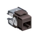 Leviton 6110G-RB6 EXTREME Cat 6A QUICKPORT Jack, Channel-Rated, Brown