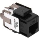 Leviton 6110G-RE6 eXtreme CAT6A QuickPort Jack, Channel-Rated, Black