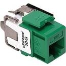 Leviton 6110G-RV6 eXtreme CAT6A QuickPort Jack, Channel-Rated, Green