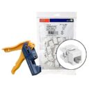Leviton 61110-JW6 Keystone Jack, 150 Xtrm Cat 6+ Snap in Jack Wht
