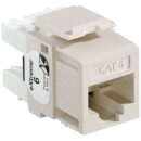 Leviton 61110-RT6 eXtreme CAT6 QuickPort Jack, Light Almond
