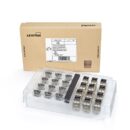Leviton 61SJK-CE6 ATLAS-X1 CAT6 Shielded Keystone Jack, 12-Pack, Black