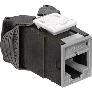 Leviton 61UJK-RG6 ATLAS-X1 Cat UTP QUICKPORT Jack, Gray