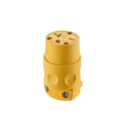 Leviton 620CV Power Plug Yellow, 2-Pole, 3-Wire, 20A, 250V