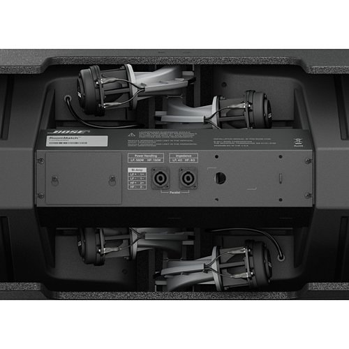 Bose Professional RM452810 RoomMatch 45°+28° Horizontalx10° Vertical Array Loudspeaker for Installation, Black