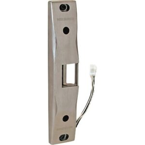 Von Duprin 6300 Series Electric Strike, Surface Mounted for Rim Exit Devices, Fail-Secure, Satin Stainless Steel