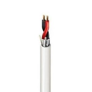 Belden 6300FE 009U1000 18/2 Security and Commercial Shielded Audio Cable, Plenum-CMP, 1000' UnReel, White