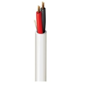 Belden 6300UE 009U500 18/2 Stranded BC Security and Commercial Audio Plenum-CMP Cable, 500' UnReel, White
