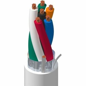 Belden 6304FE 8771000 18/6 Security and Sound Shielded Cable, Plenum-CMP, Natural