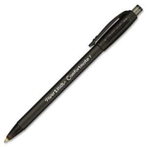 Paper Mate 6380187 ComfortMate Retractable Ballpoint Pens, Fine Point, 0.8mm, Black