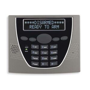 Resideo 6460SC Premium Custom Alpha Keypad for VISTA Systems, Silver and Black