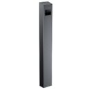 Pedestal Pro 64TOW-AXIS-01-304 Access Control Mounting Post, 47" Stainless Steel Bollard, Architectural Tower Design, 6" Face