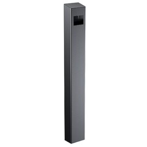 Pedestal Pro 64TOW-AXIS-01-304 Access Control Mounting Post, 47" Stainless Steel Bollard, Architectural Tower Design, 6" Face
