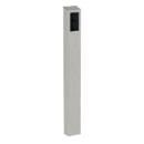Pedestal Pro 64TOW-COM-002-304 Access Control Mounting Post, 54" Stainless Steel Bollard, Architectural Tower Design, Includes IKALL 2 Module