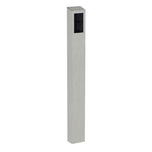 Pedestal Pro 64TOW-COM-002-304 Access Control Mounting Post, 54" Stainless Steel Bollard, Architectural Tower Design, Includes IKALL 2 Module