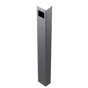 Pedestal Pro 64TOW-PPRO-02-304 Access Control Mounting Post, 47" Stainless Steel Bollard, Fits Double Gang Cutout