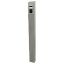Pedestal Pro 64TOW-PRO-001-CRS-N Access Control Mounting Post, 66-Inch Steel Bollard, 4x6"es, Nickel