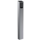 Pedestal Pro 64TOW-ZENI-01-304 Access Control Mounting Post, 47" Stainless Steel Bollard Fits Zenitel TCI Series Intercoms