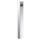Pedestal Pro 64TOW-ZENI-03-304 Access Control Mounting Post, 47" Stainless Steel Bollard with Zenitel TMIS-1 and TMIV-1+ Intercom System