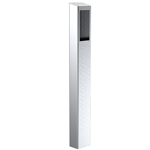 Pedestal Pro 64TOW-ZENI-04-304 Access Control Mounting Post, 47" Stainless Steel Bollard Fits Zenitel CRM-V-2