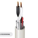 Belden 6500FE 009Z1000 22/2 Stranded BC Speaker Cable, Plenum-CMP, Flamarrest Jacket with Ripcord, 1000' (304.8m) ReelTuff Box, White