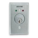 Schlage 653-14 630 L2 650 Series Key Switch, DPDT Maintained Single Direction with LEDs (Red/Green), Dual Voltage, amp at 30V DC, Satin Finish on .035 Stainless Steel