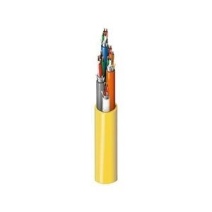 Belden 658AFJ 0041000 22/3, 18/4, 22/4 and 22/2 Stranded BC Cable, Shielded, Plenum-CMP, 1000' (304.8m) UnReel, Yellow