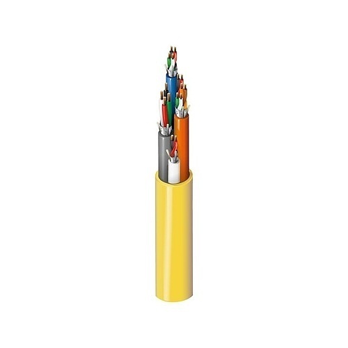 Belden 658AFJ 0041000 22/3, 18/4, 22/4 and 22/2 Stranded BC Cable, Shielded, Plenum-CMP, 1000' (304.8m) UnReel, Yellow