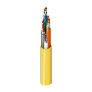 Belden 658AFJ 004500 22/3, 18-4, 22-4, 22-2 Shielded Plenum-CMP Access Control Cable, CMP, 500' Reel, Yellow